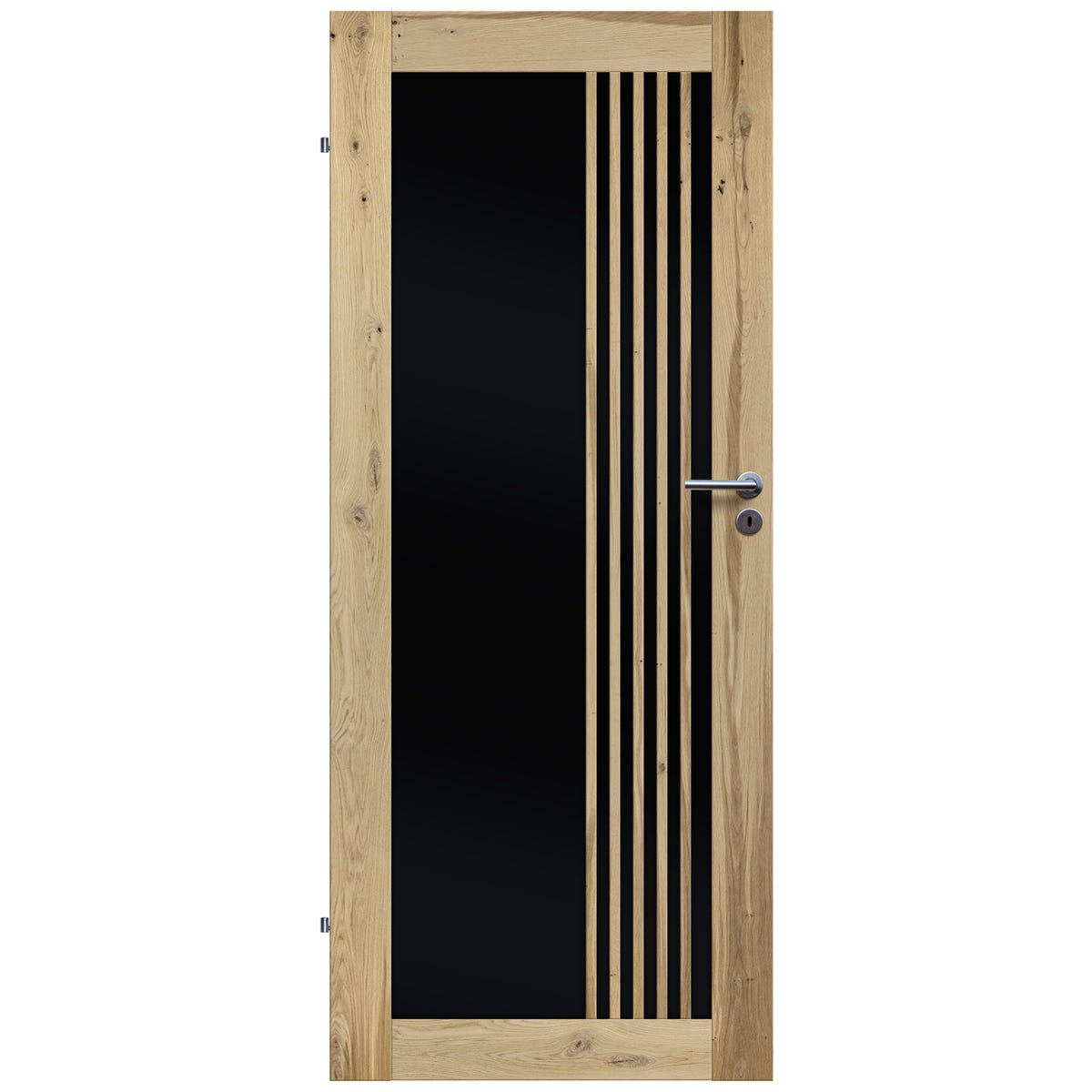 Drzwi wewnętrzne drewniane pokojowe Lamello Modern 2 dąb belkowany 90 lewe Artens 5905172794250