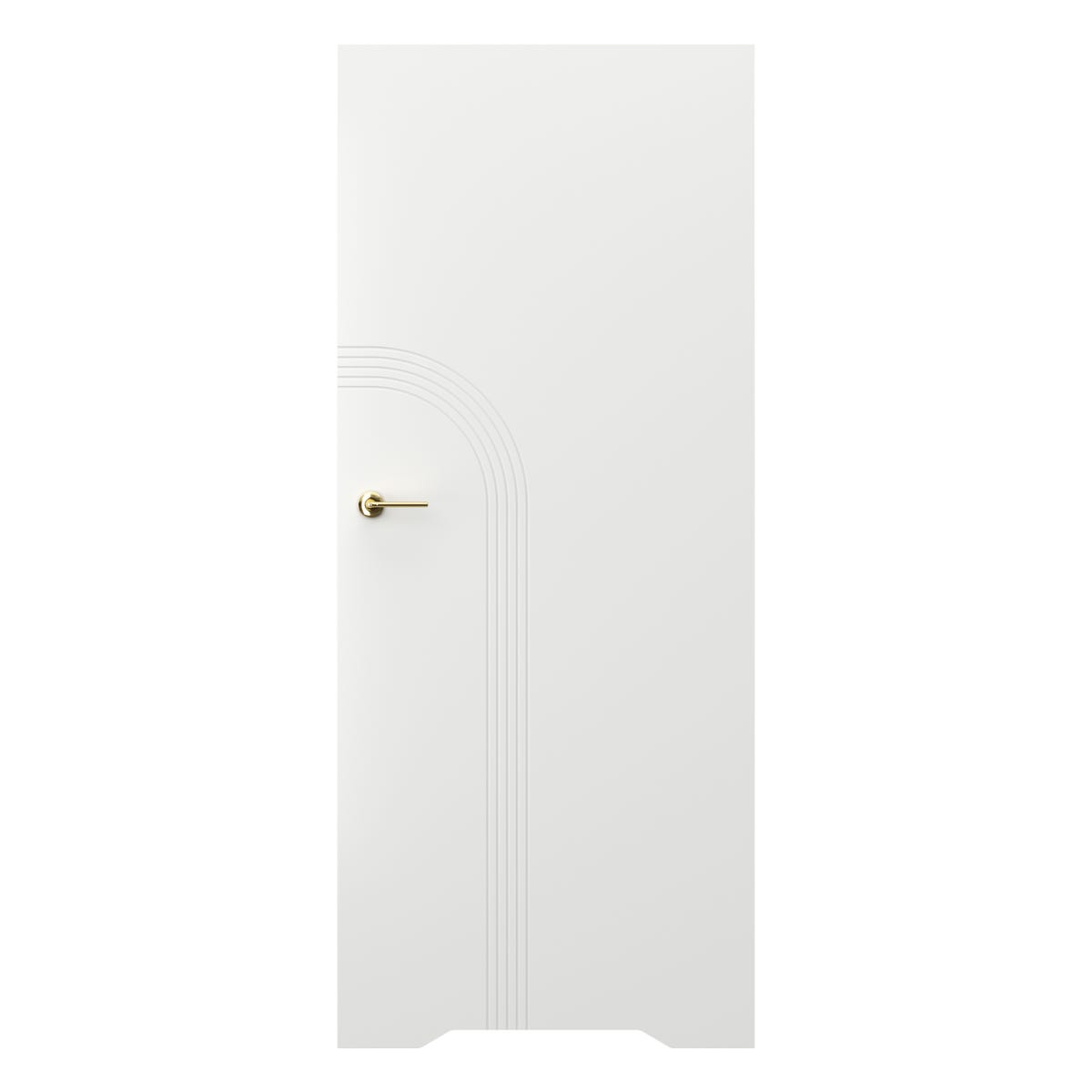Drzwi wewnętrzne pełne z podcięciem wentylacyjnym Trim E białe 60 prawe 5905733697020