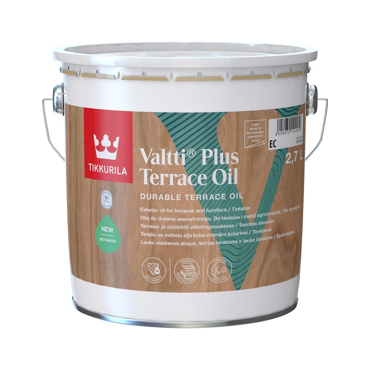 Olej Tikkuria Valtti Plus Terrace Oil Bezbarwny 2.7 l 6408070144589