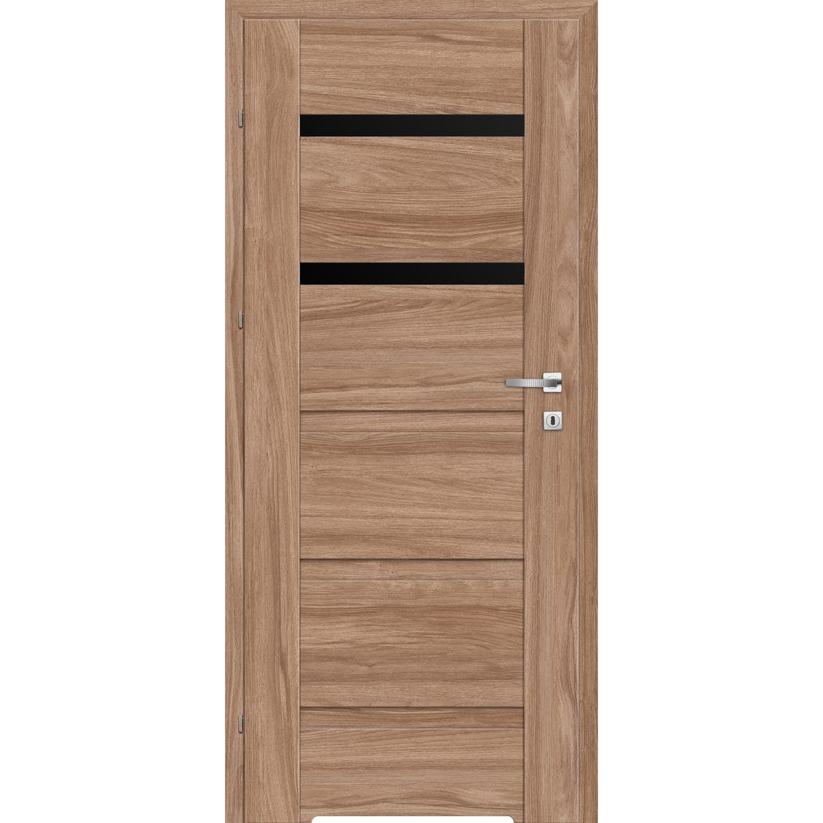 Drzwi wewnętrzne łazienkowe Tinos Black orzech karmel 80 lewe Artens 5905612069160