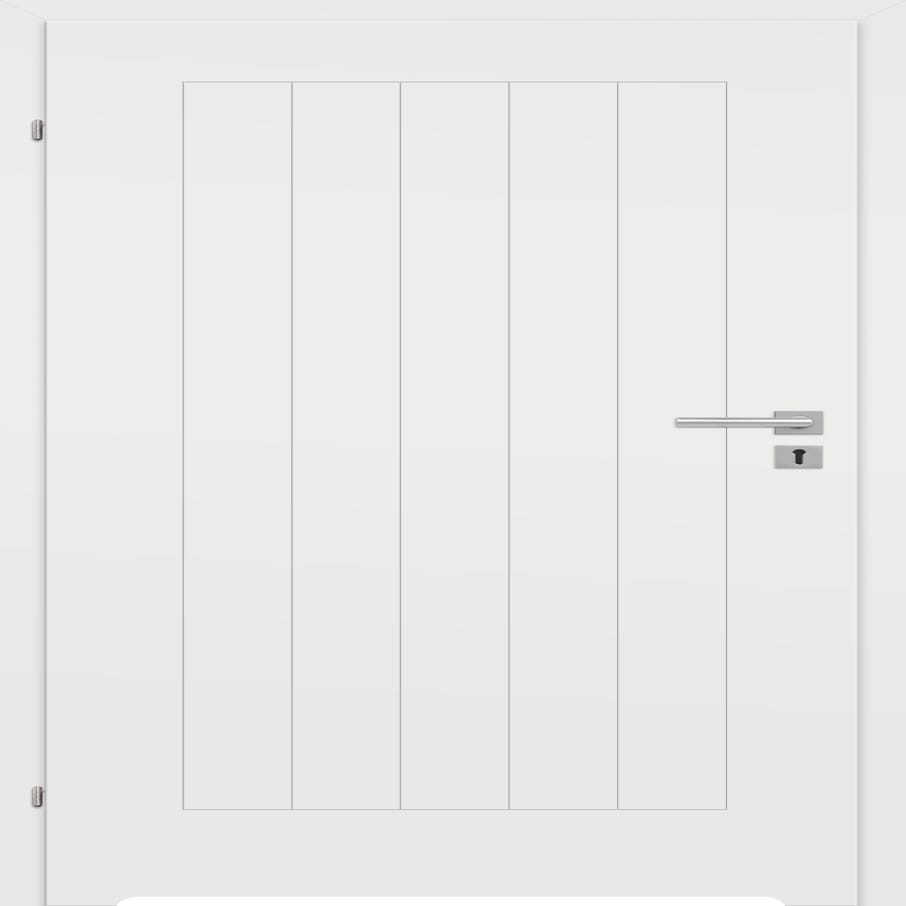 Drzwi wewnętrzne łazienkowe z podcięciem wentylacyjnym Solin biały lakier 90 lewe Classen 5905612069429