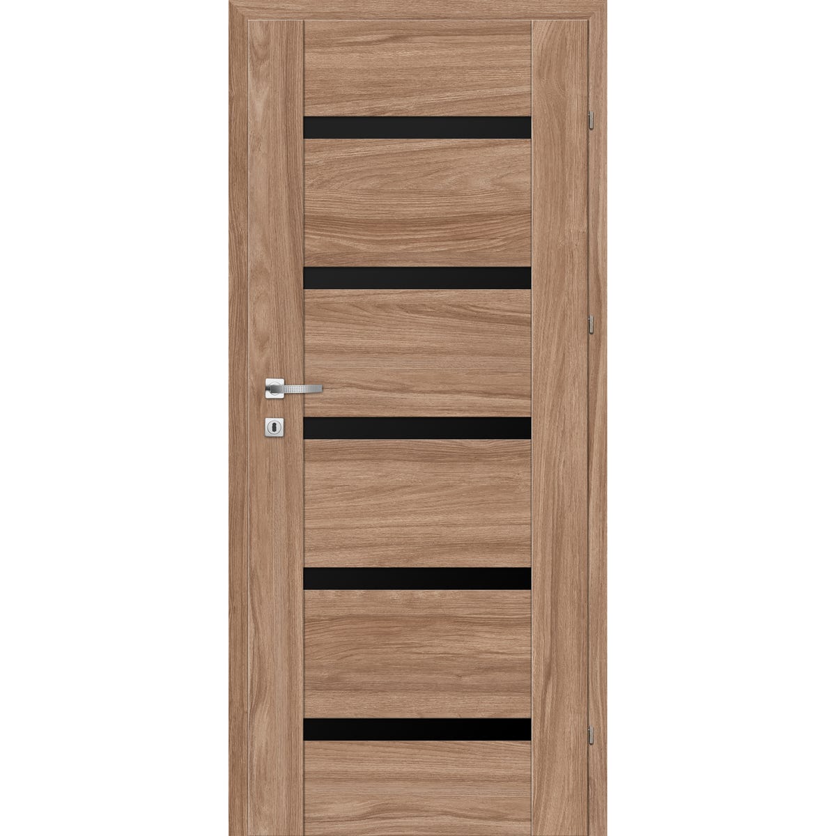 Drzwi wewnętrzne pokojowe Tinos Black orzech karmel 80 prawe Artens 5905612069252