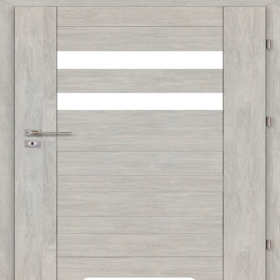 Drzwi wewnętrzne z podcięciem wentylacyjnym Bari dąb szary 90 prawe Artens 5905996604940