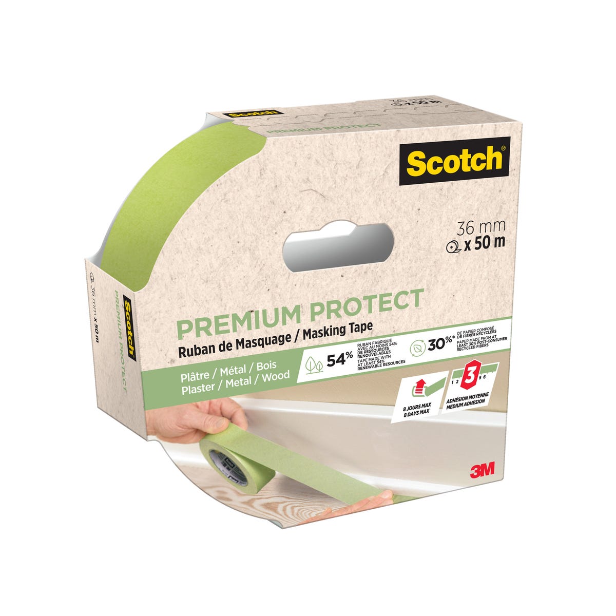 Taśma maskująca dł. 50 m x szer. 36 mm SCOTCH 4064035047139