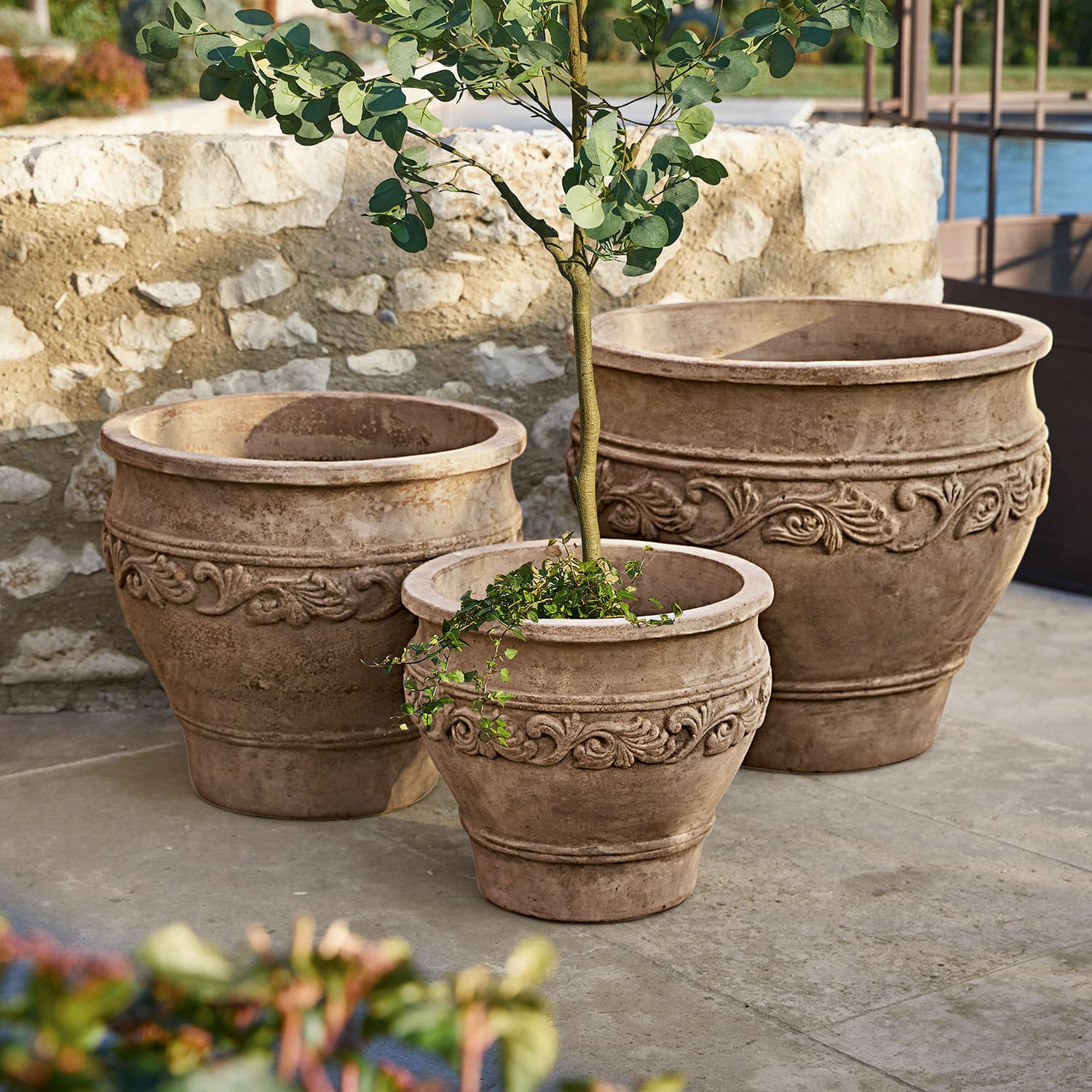 Osłonka doniczki, zestaw 3 szt. Sabugal