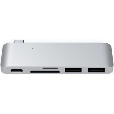 Satechi HUB USB Satechi USB-C USB-C + 2x USB-A + microSD + SD Srebrny ST-TCUPS