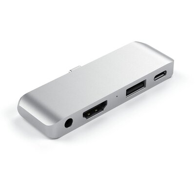 SATECHI SATECHI ALUMINUM TYPE-C MOBILE PRO HUB Silver| iPad Pro ST-TCMPHS