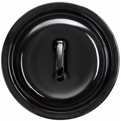 Pokrywa emaliowana czarna 16 cm EMALIA OLKUSZ