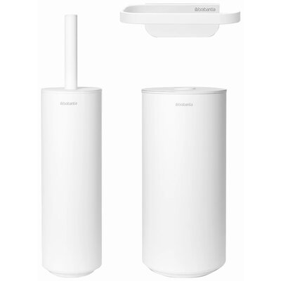 Brabantia Akcesoria łazienkowe MindSet białe 3 el. 303708