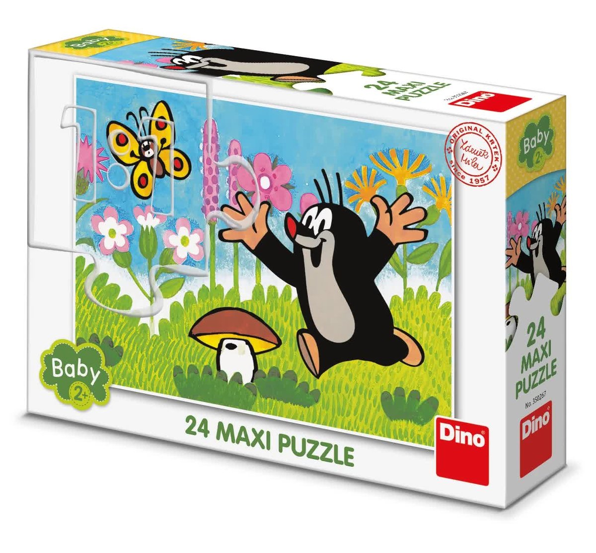 Krecik i Przyjaciele Duże puzzle Maxi 24 el. wymiary obrazka 66 x 47 cm wiek dziecka 2+ oryginalne