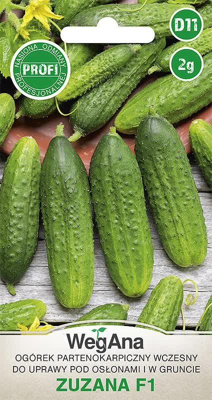 Ogórek konserwowy partenokarpiczny Zuzana F1 2g nasiona - WegAna