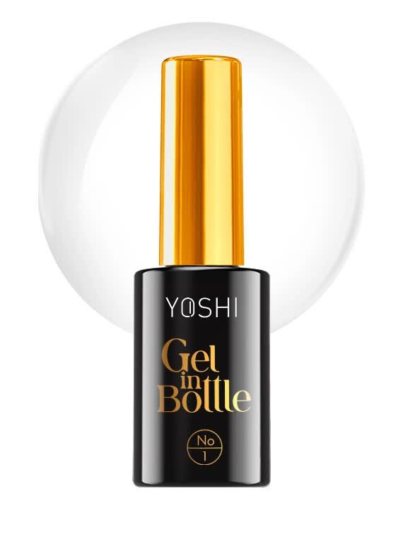 Yoshi, Żel do paznokci budujący Hybrydowy Gel in Bottle, No1, 10ml