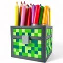 Kajawis, organizer na biurko, styl Minecraft