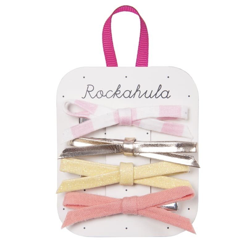 Rockahula Kids - 4 Spinki do Włosów Bonbon Skinny Bow