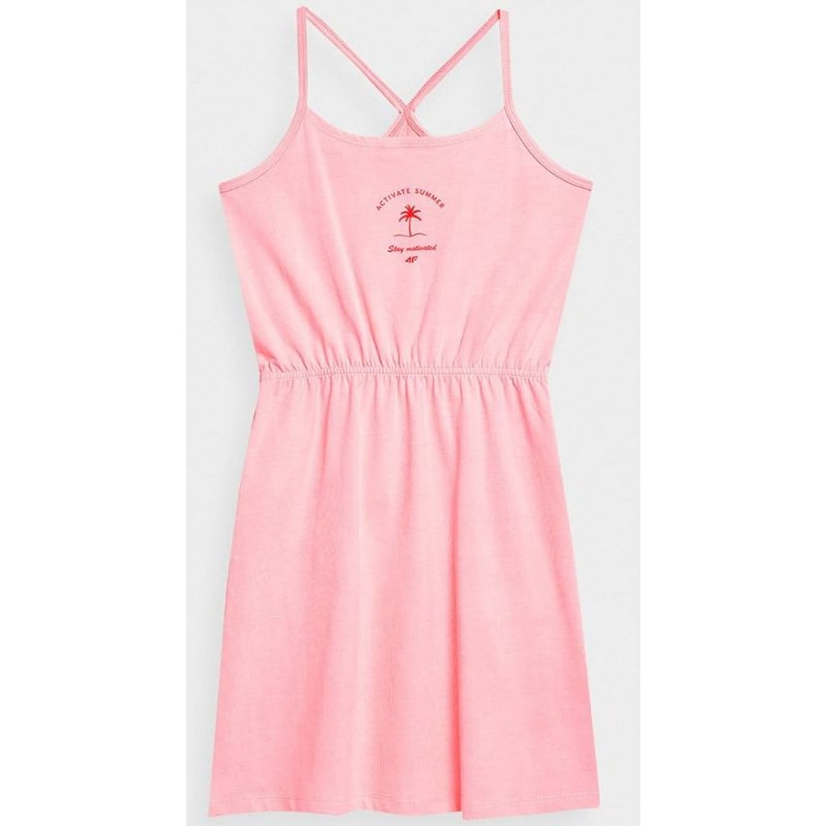 Sukienka 4F Jr 4FJSS23TDREF026 (kolor Różowy, rozmiar 128 cm)
