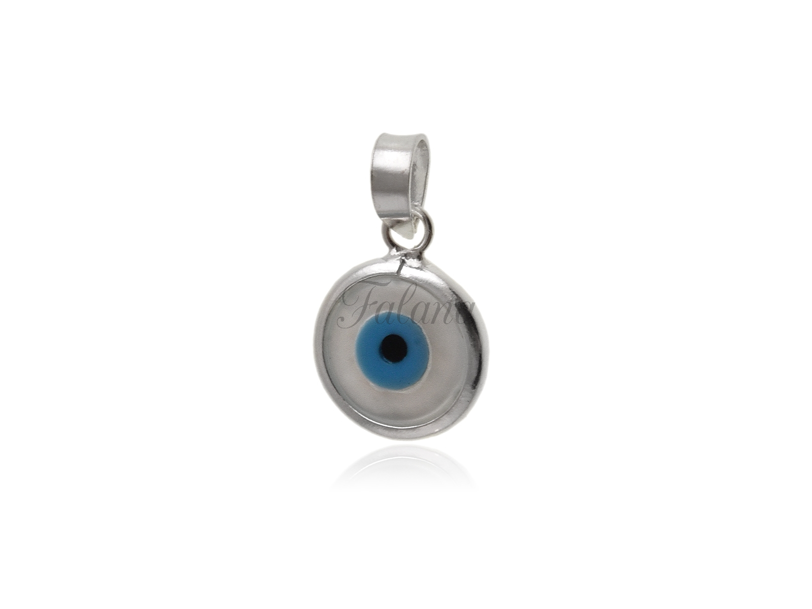 Wisiorek srebrny Oko proroka błękitne w0573 - 0,5g.