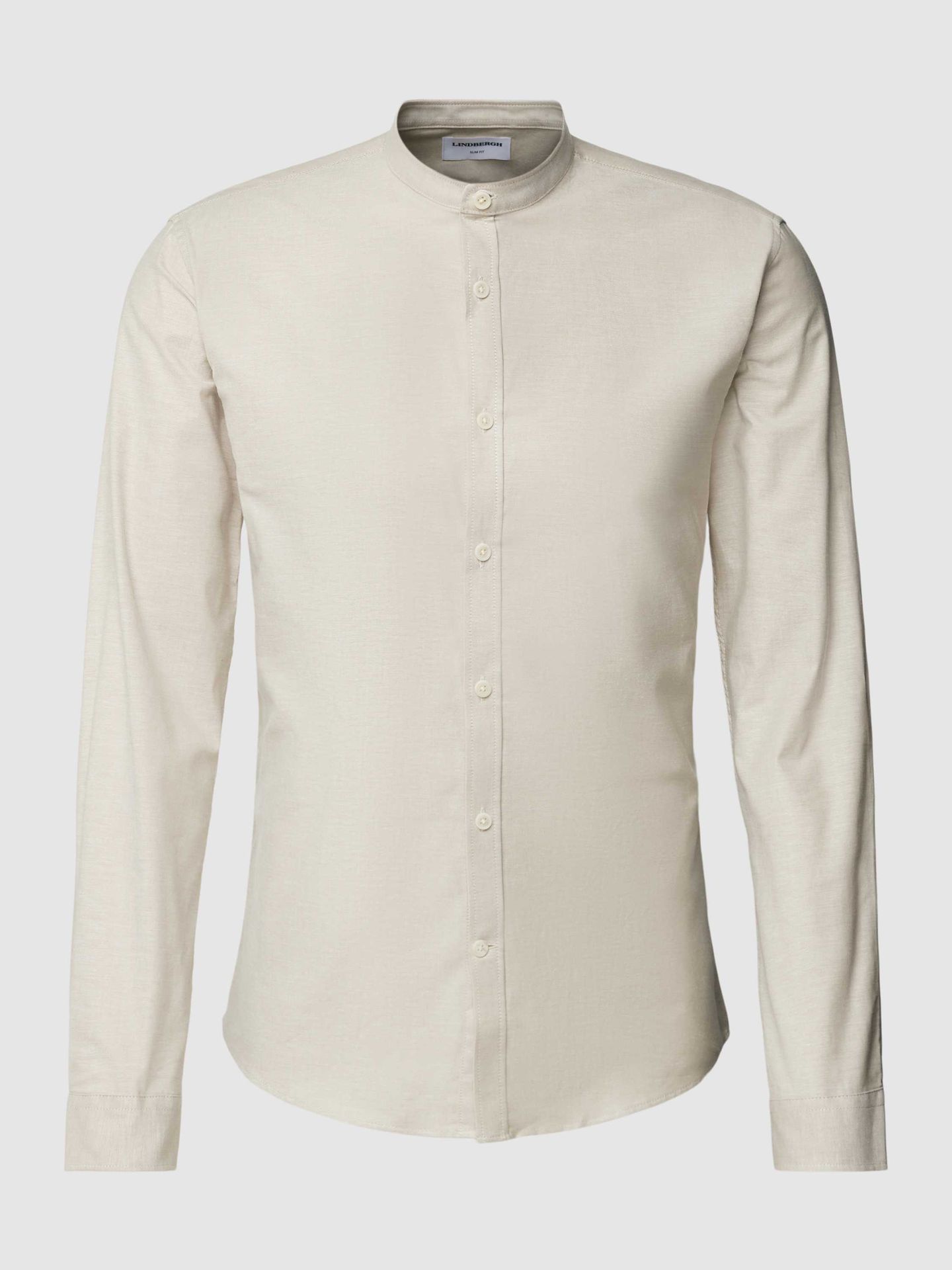 Koszula casualowa o kroju slim fit ze stójką model ‘Oxford’
