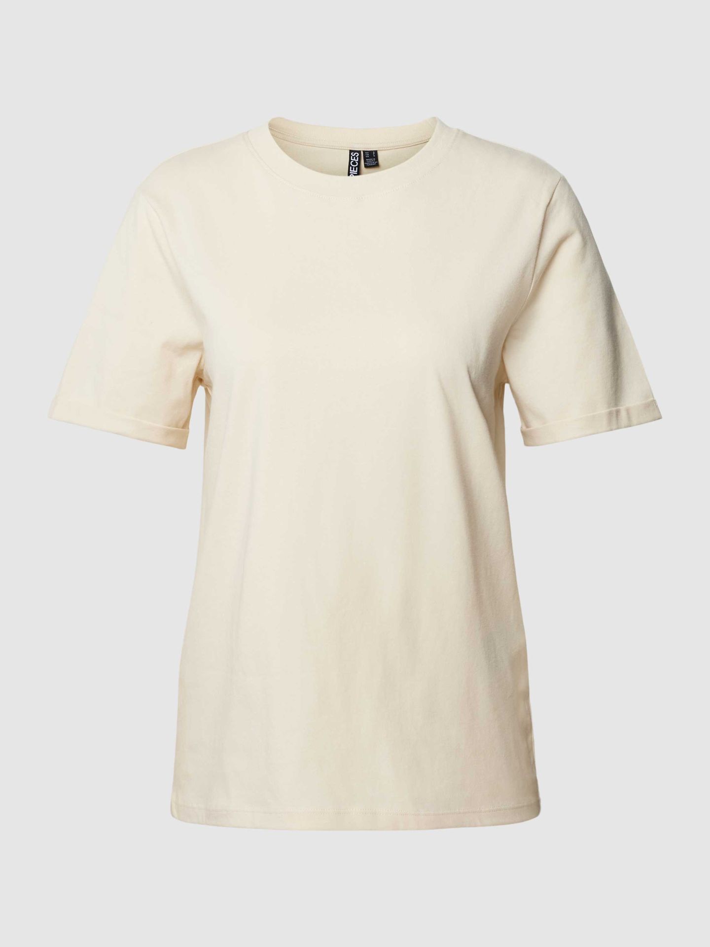 T-shirt z przeszytymi brzegami rękawów
