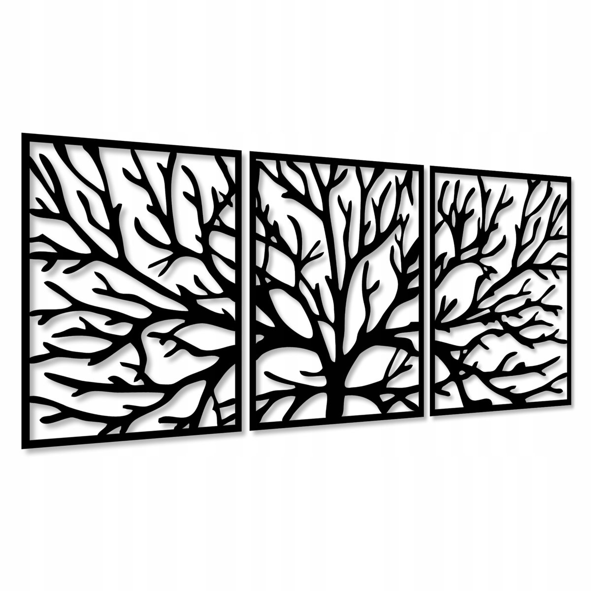 Drewniana Dekoracja Ścienna 120 Cm Xxl Drzewo Ażur