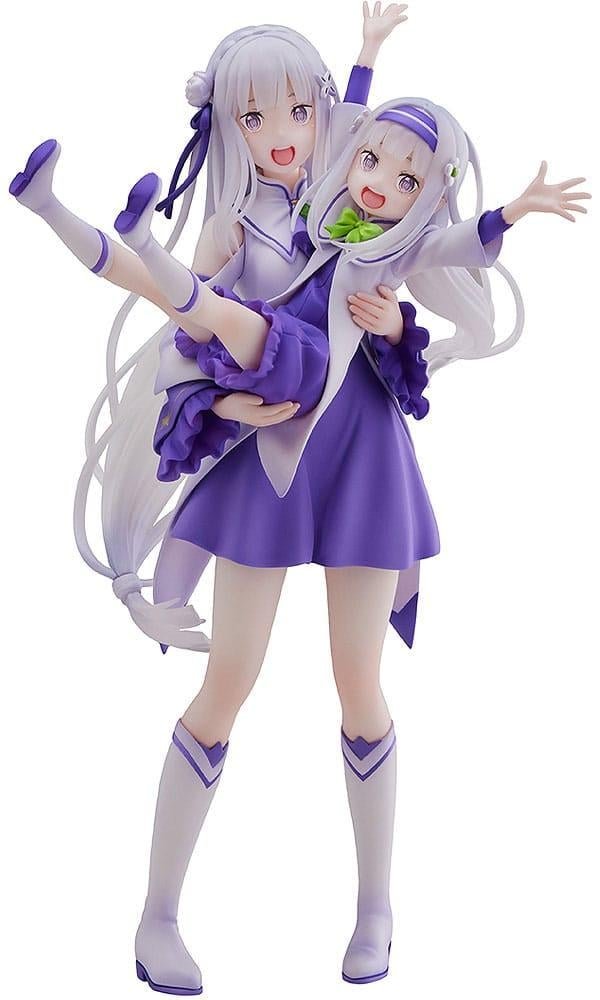 re zero - emilia & childhood emilia - figurka 24cm
