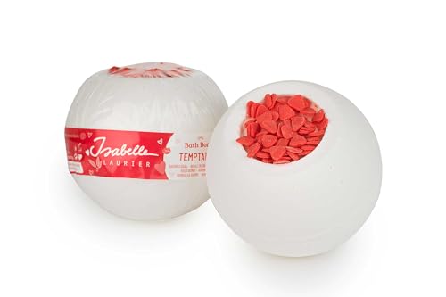 Isabelle Laurier - musująca bomba do kąpieli dla dzieci i dorosłych - kula do kąpieli z 97% naturalnymi składnikami - zapach białego piżma - TEMPTACJA