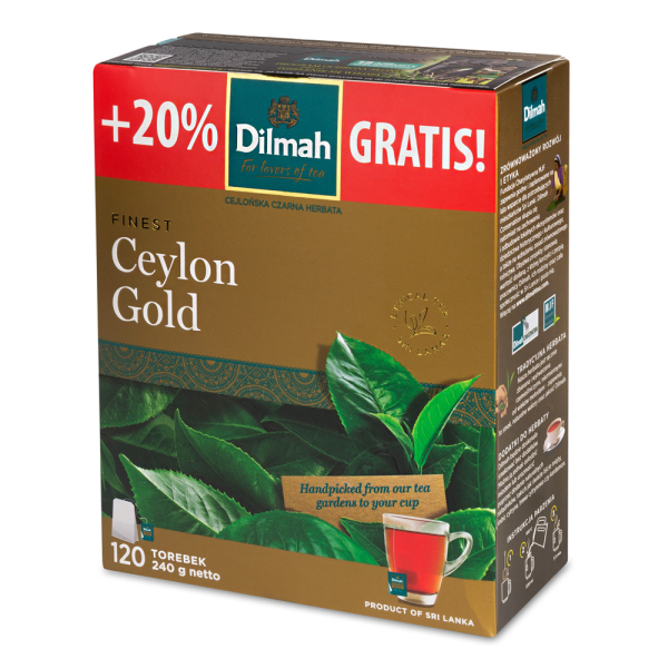 Dilmah Herbata czarna Ceylon Gold 120 x 2 g
