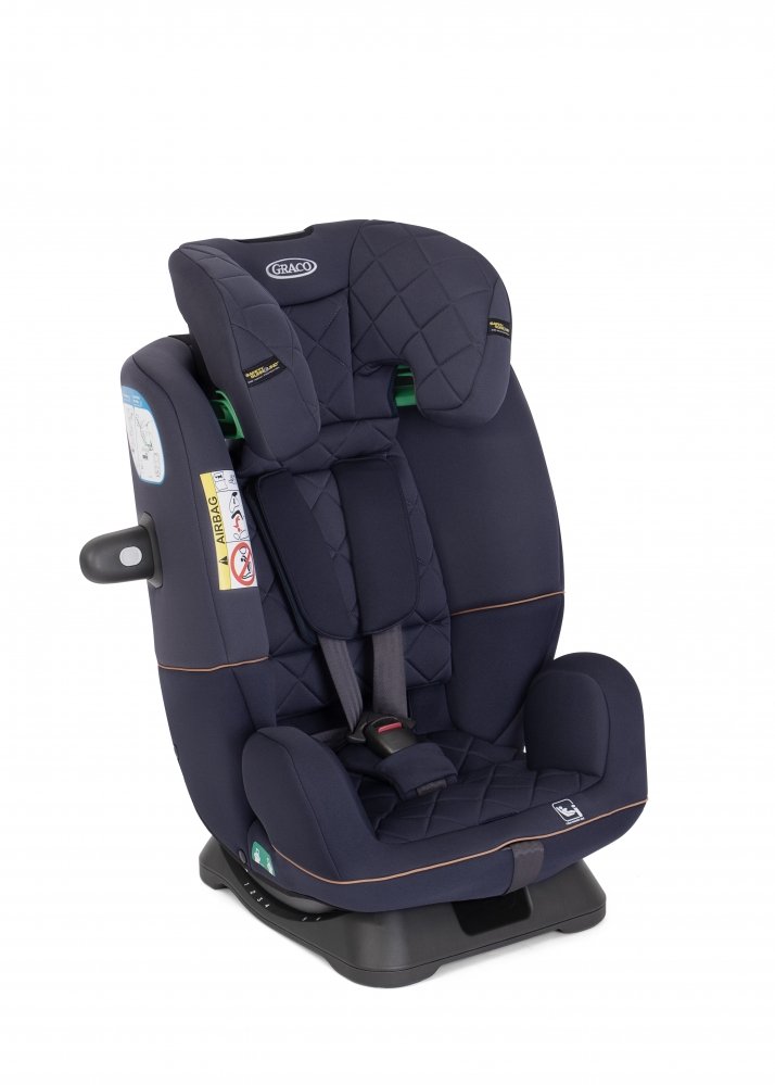 Graco, fotelik Slimfit I-size 3w1 (40 -105 cm do jazdy tyłem, 100-150cm jazdy przodem, od 0 do ok. 12 lat), Cambridge