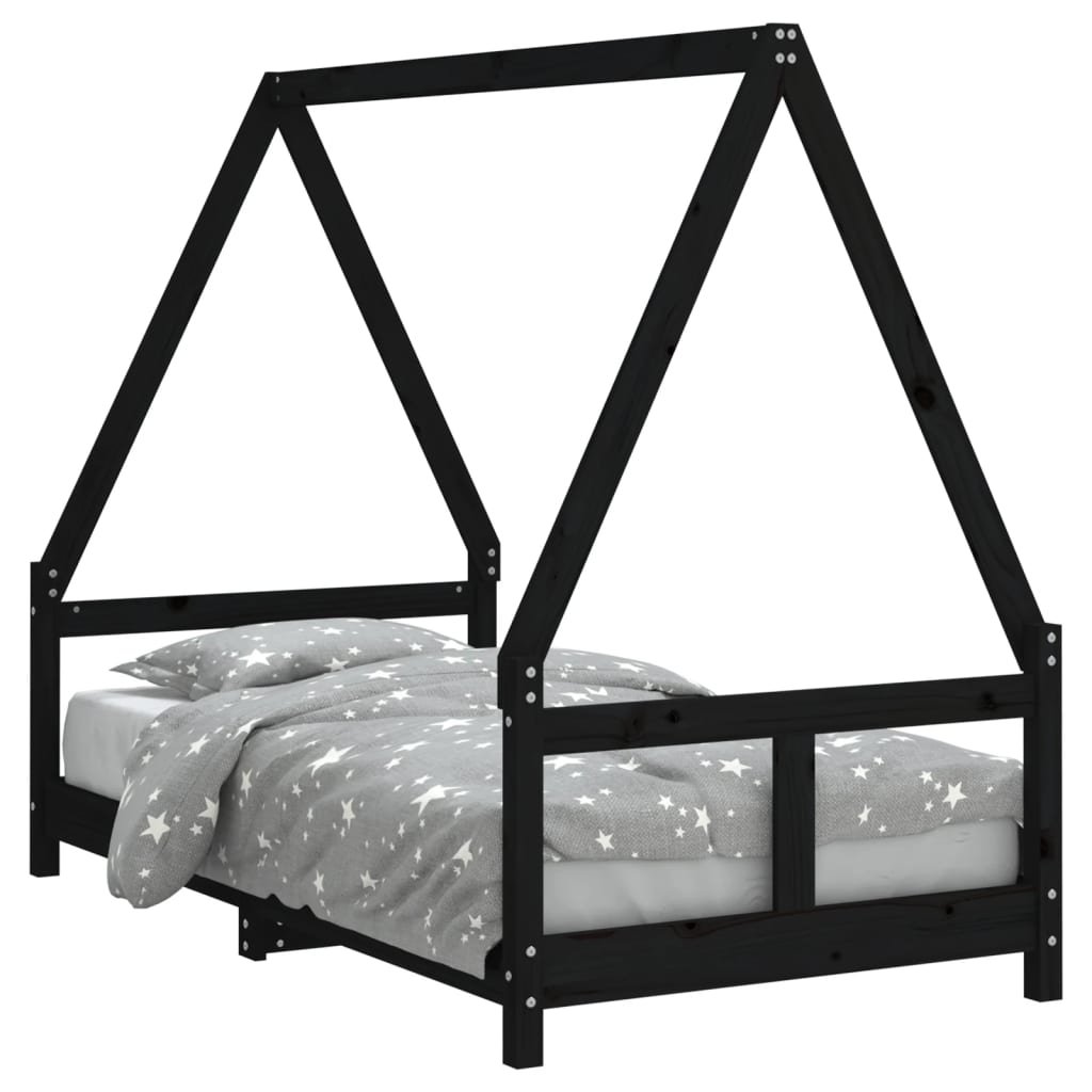 Drewniane łóżko-dom dla dzieci, 165,5x85,5x133cm,  / AAALOE