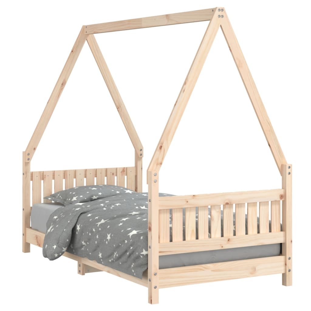 Drewniane łóżko dziecięce, 165,5 x 85,5 x 146 cm,  / AAALOE