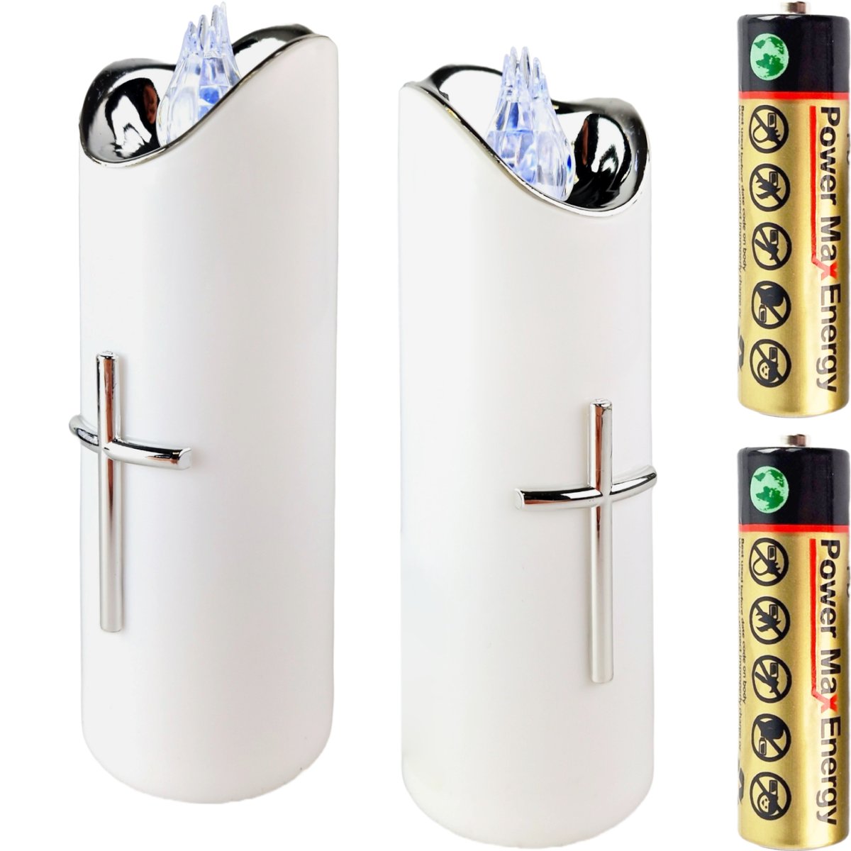 Duża Świeca Led Na Baterie Wkład Do Zniczy 17Cm Do Znicza Znicz Wkłady