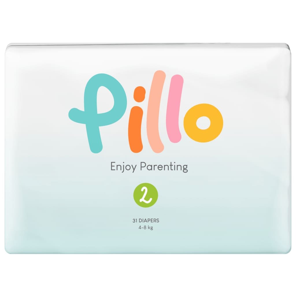 Pillo Pieluszki dla dzieci, 186 szt., rozmiar 2 (4-8 kg)