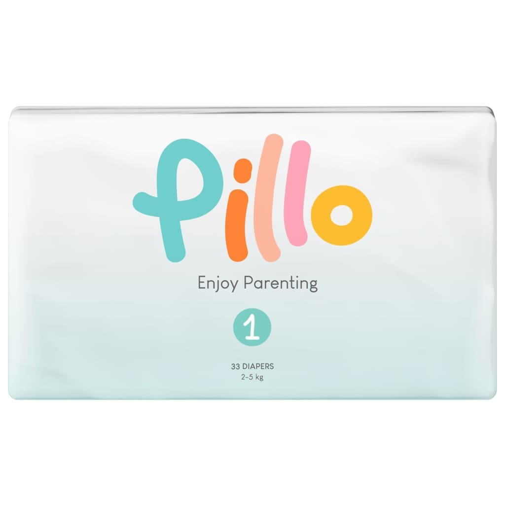 Pillo Pieluszki dla niemowląt, 198 szt., rozmiar 1 (2-5 kg)