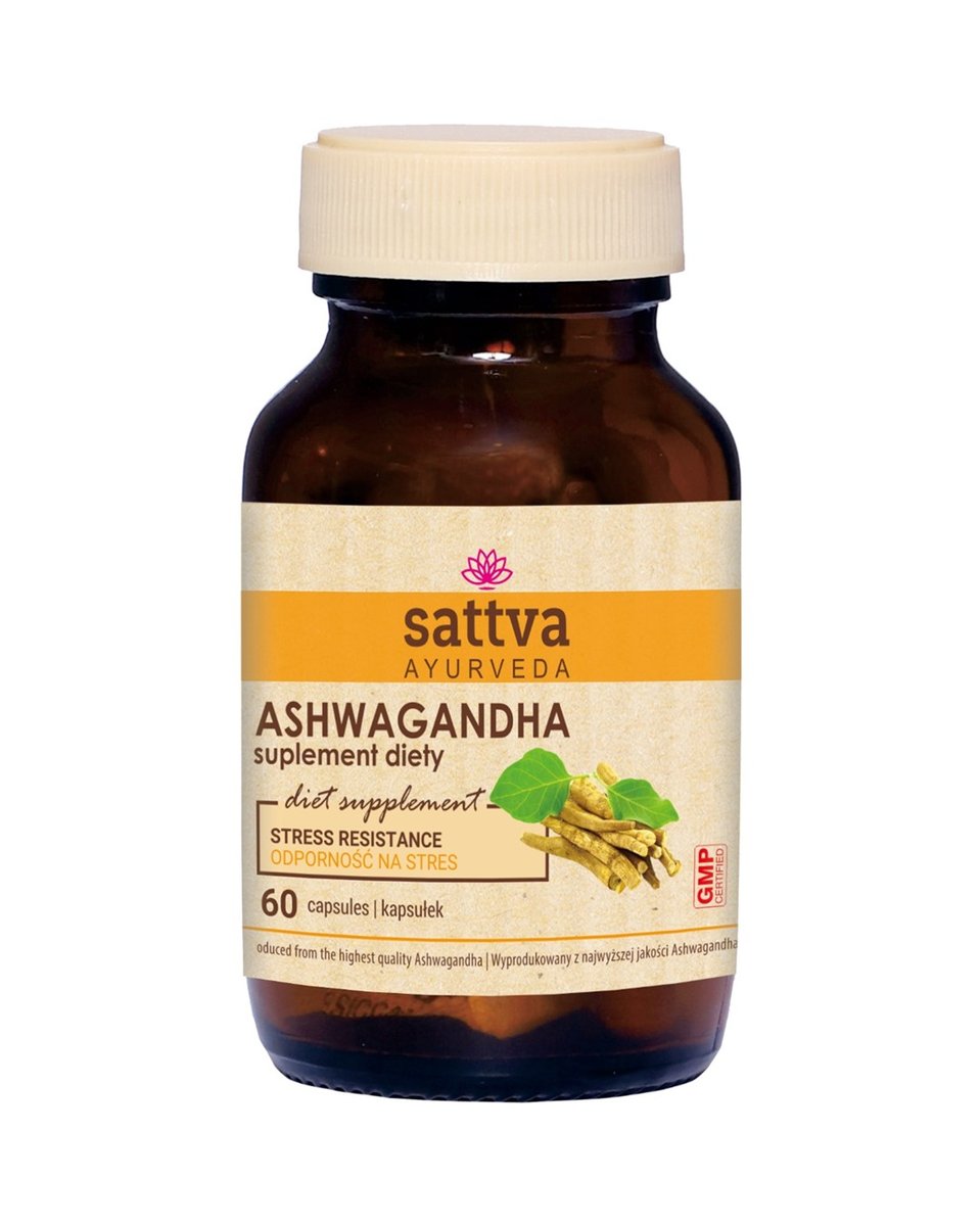 ASHWAGANDHA EKSTRAKT (450 mg) Suplement diety, 60 kaps. - SATTVA