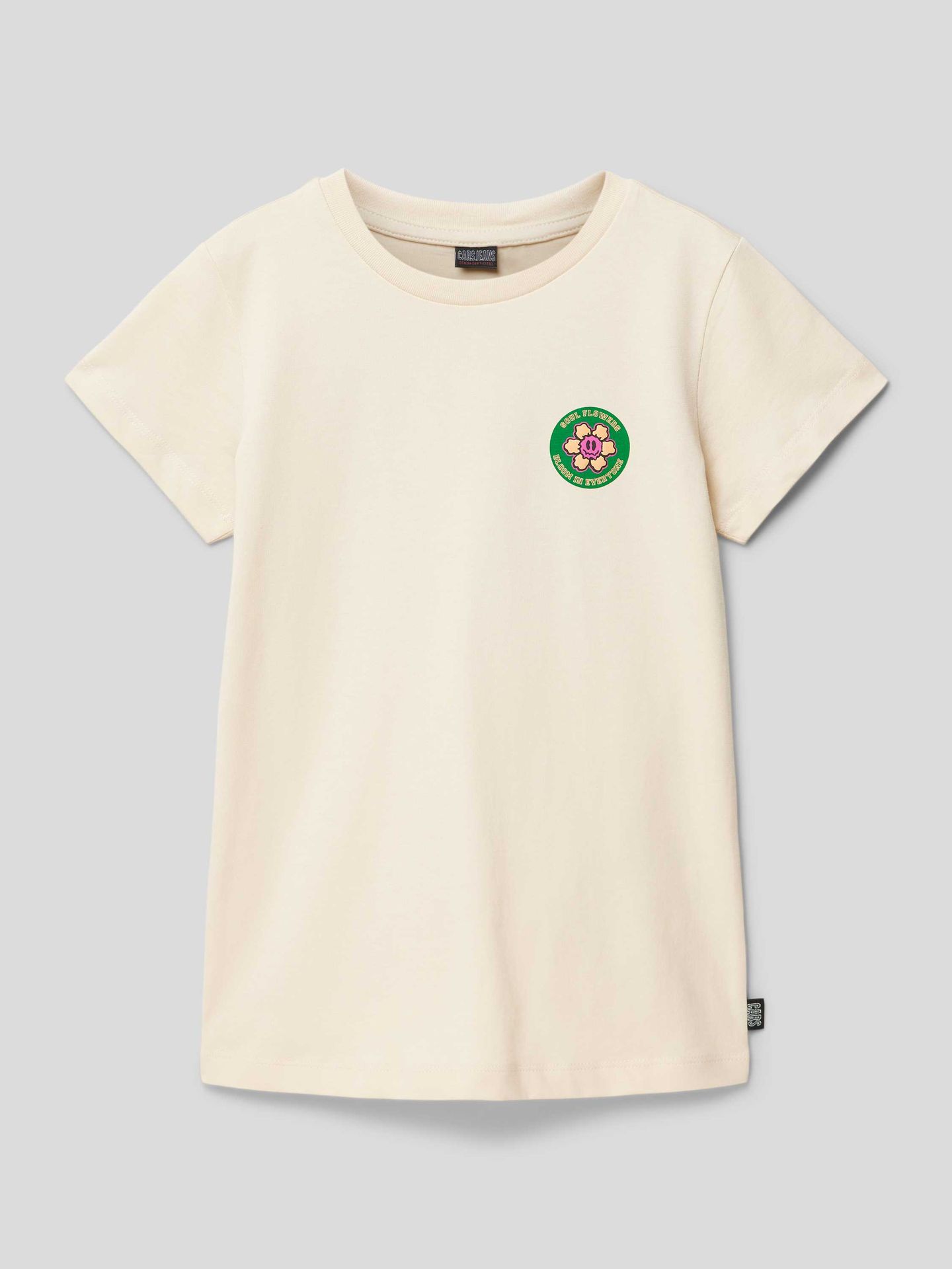 T-shirt z nadrukiem z napisem model ‘Violett’