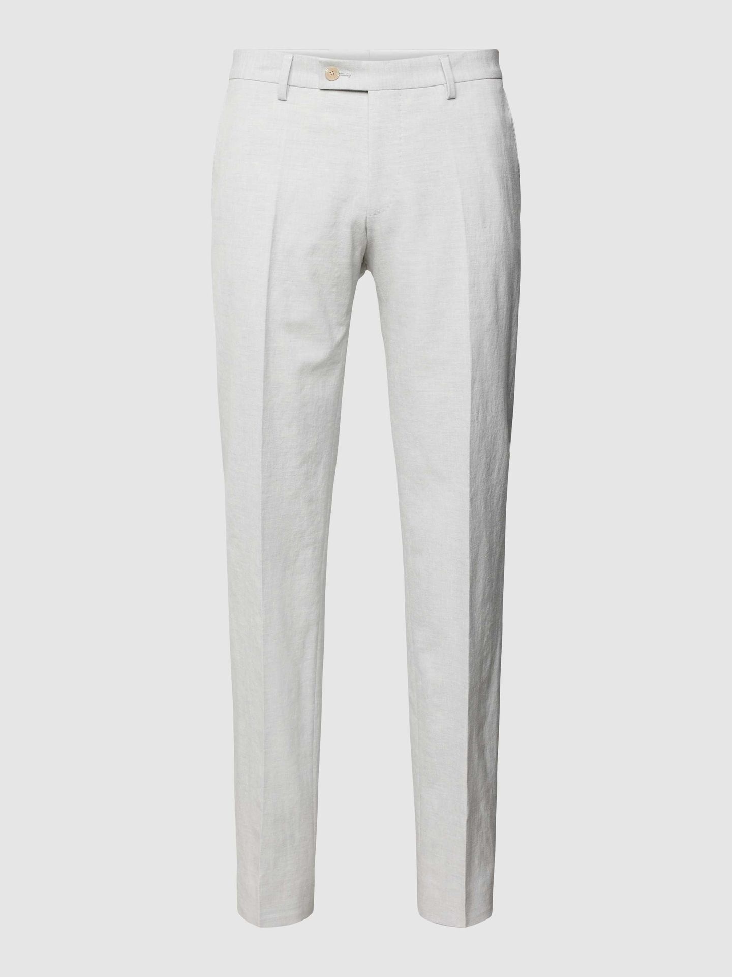 Spodnie do garnituru z mieszanki lnu model ‘Massa’