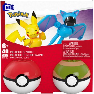 Mega Pokemon Pokeball Pikachu i Zubat HXP12