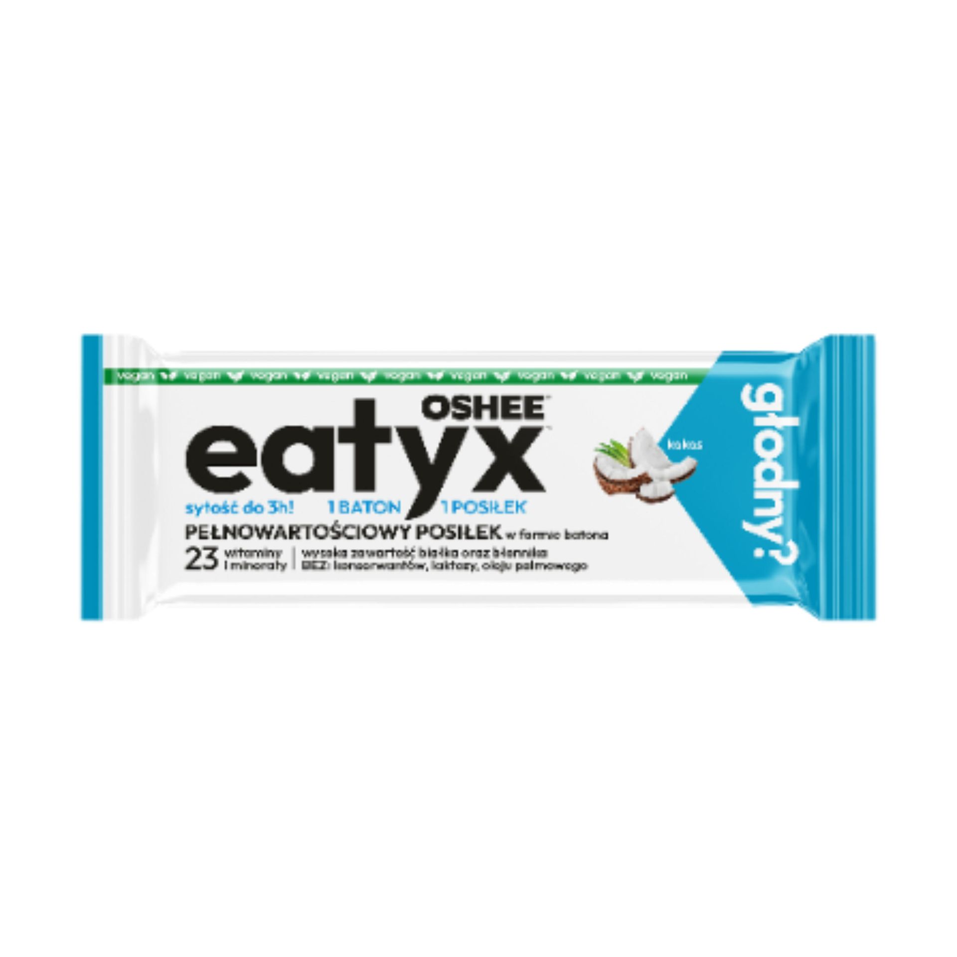 eatyx Baton Kokosowy, Pełnowartościowy Posiłek w Formie Batona, 60g