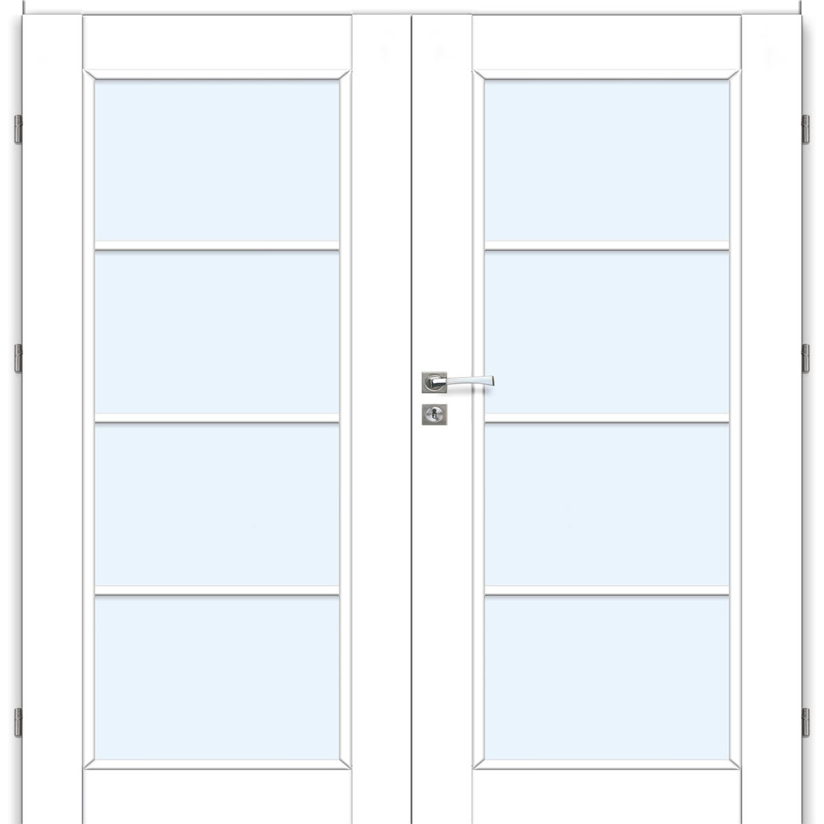 Drzwi dwuskrzydłowe pokojowe Loft Duo 10 białe 90 prawe (czynne) Voster 5905996636163