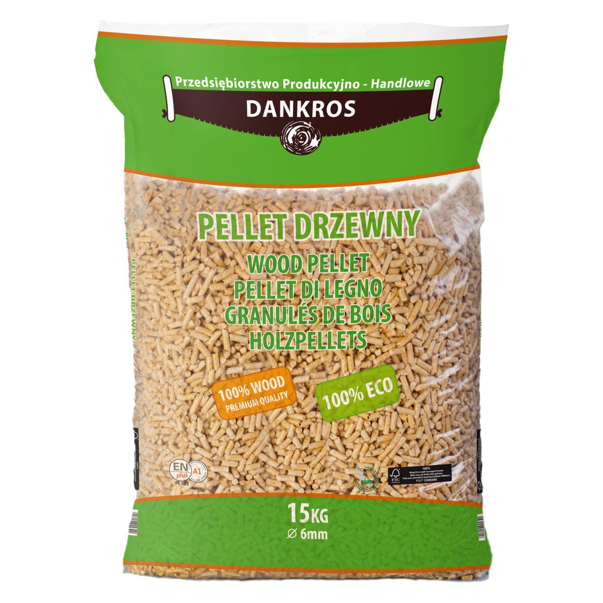 Pellet A1 DANKROS 18MJ 15 KG 5908219924399