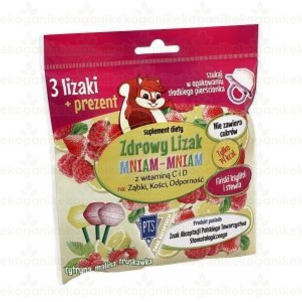 Zdrowy Lizak Mniam Mniam, 3 szt. + prezent