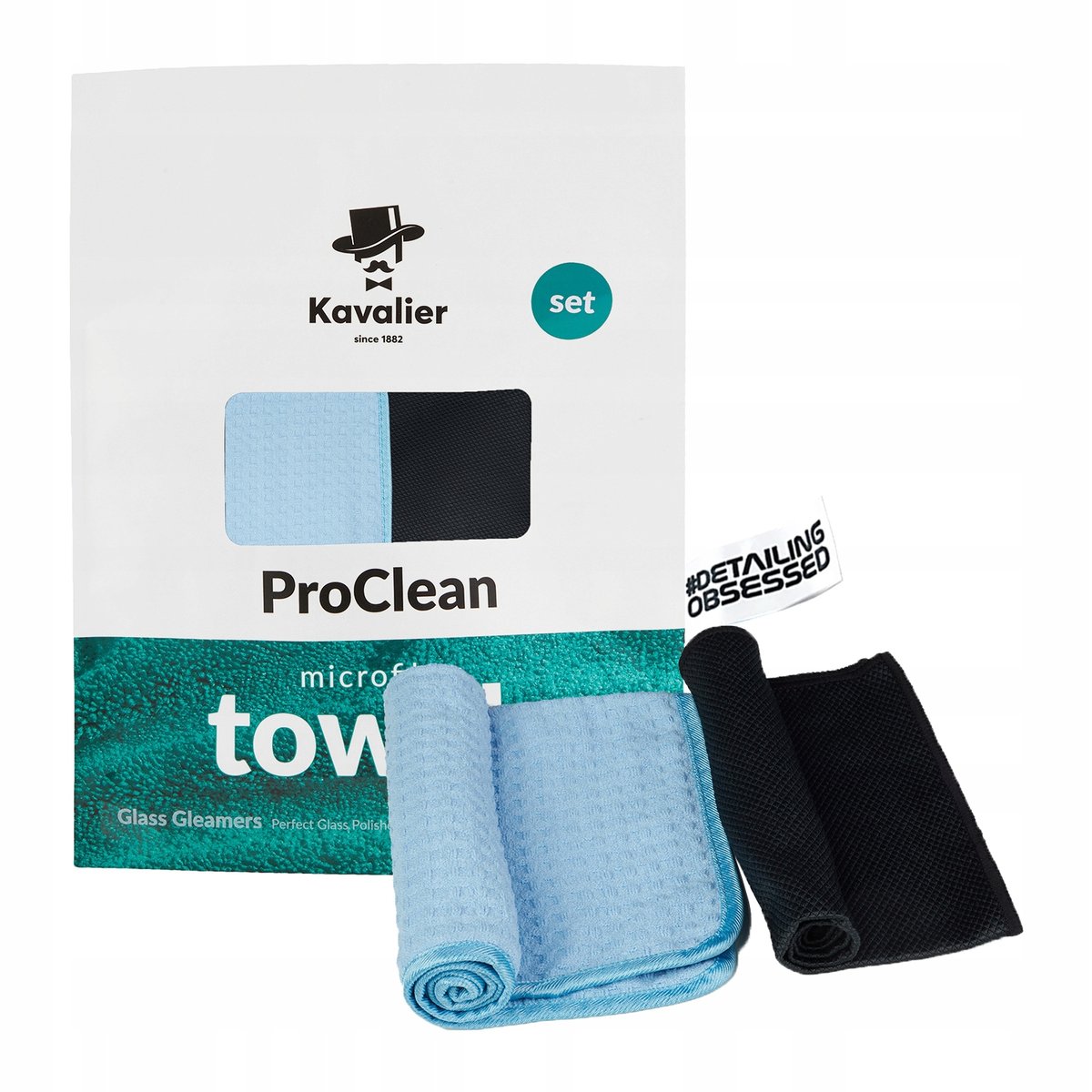 KAVALIER GLASS GLEAMERS SET 2PACK zestaw ręczników do powierzchni szklanych