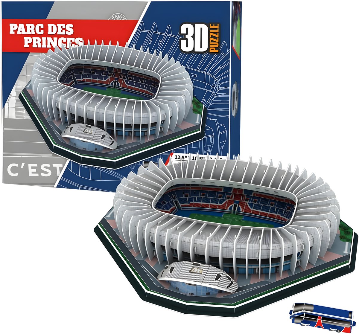 PUZZLE 3D Duży Stadion PSG Parc Des Princes Układanka PRZESTRZENNE 3D / DreamPlanet