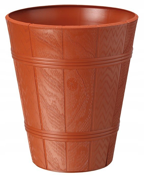 Doniczka palmówka drewnopodobna 4 terakota FORM-PLASTIC