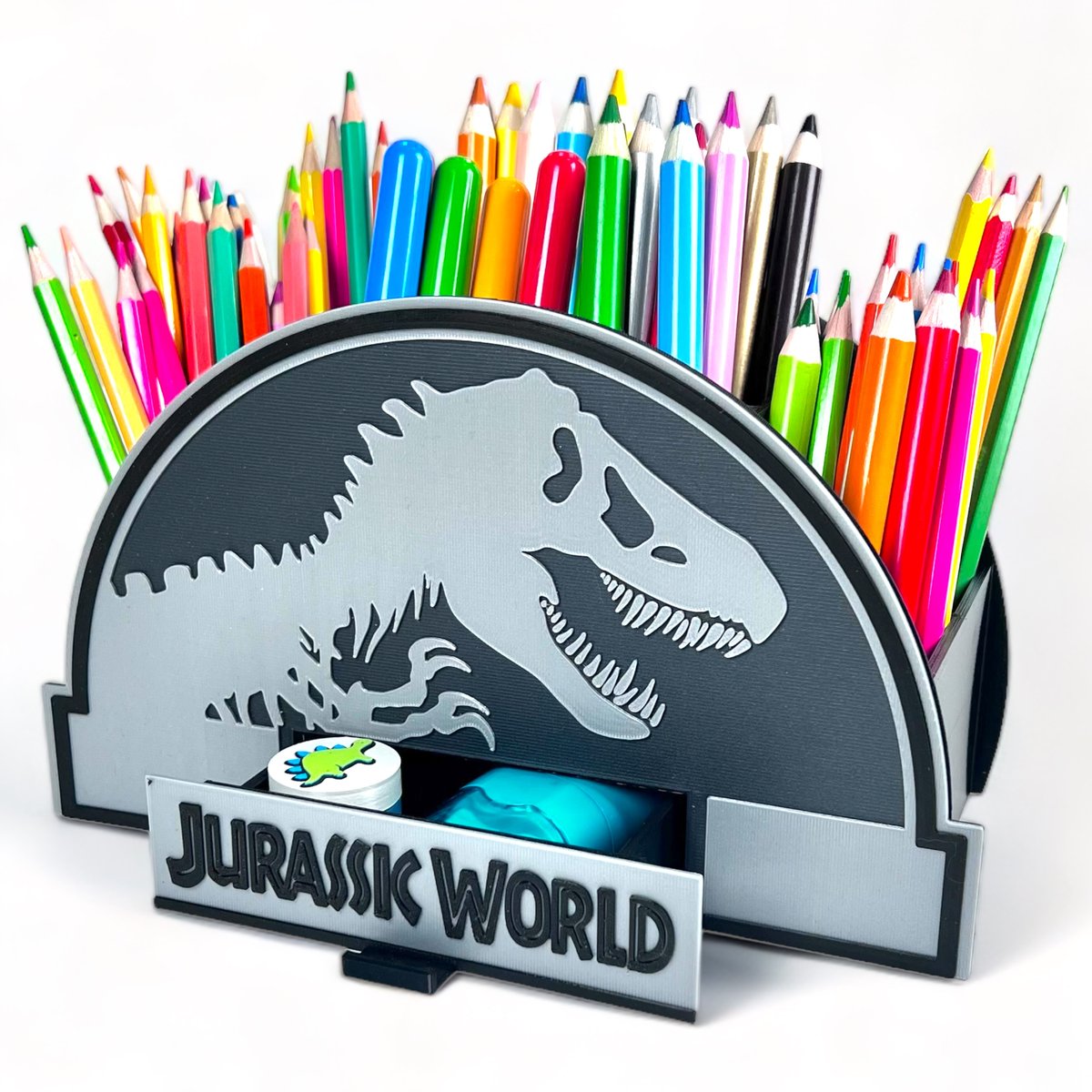 Kajawis, organizer na biurko w stylu Jurassic, dinozaur