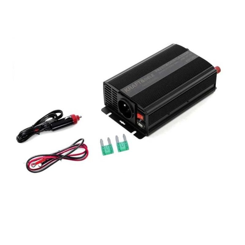Przetwornica napięcia 12V na 230V 300/600W AC/DC bezpiecznik - Kraft&Dele