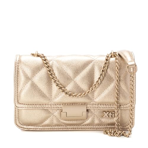 XTI 184298, Torba na messenger damska, Złoto
