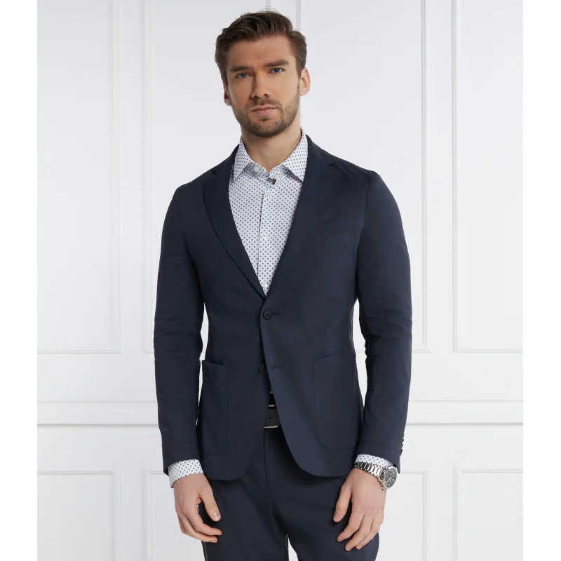 BOSS Lniana marynarka P-Hanry-WG-241 | Slim Fit