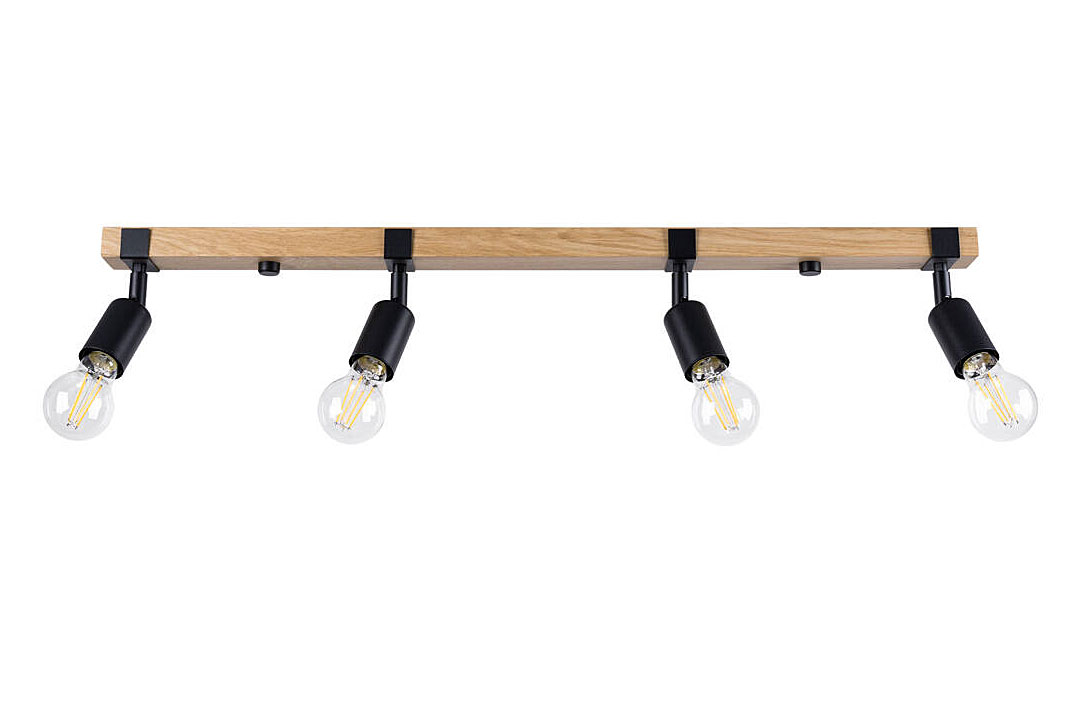 Czarny drewniany plafon w stylu loft A391 A3-Z01