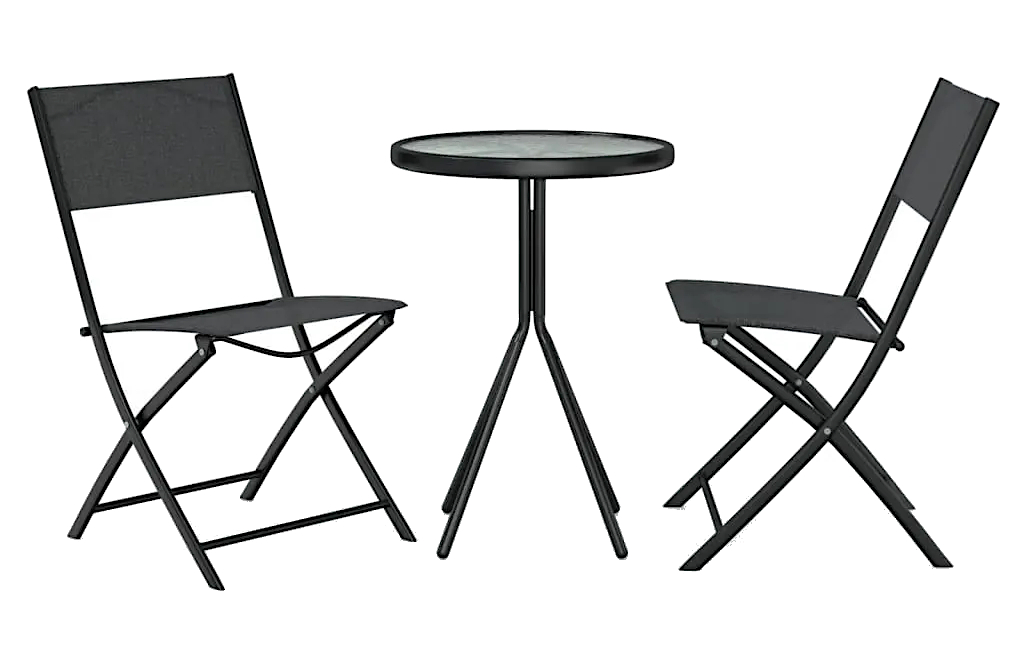 Czarny zestaw mebli ogrodowych R3-A82