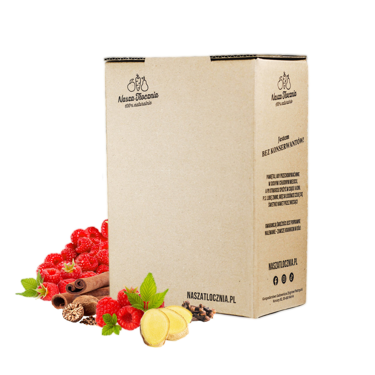 Syrop z MALIN KORZENNY 100% Niskosłodzony 3L